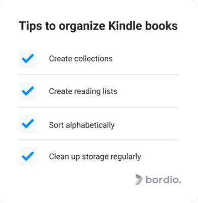 how to organize kindle books