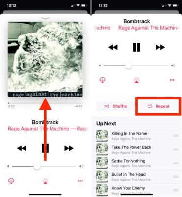 how to put song on repeat apple music