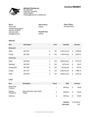 how to write a painting invoice: understanding the unique elements of artistic creations